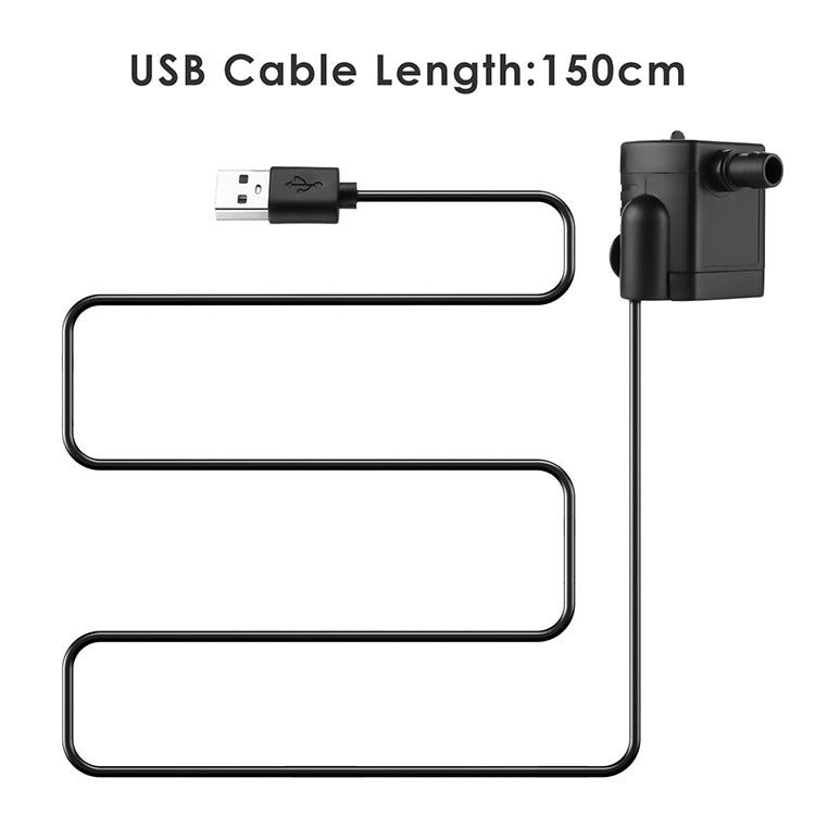 1.5m Micro USB DC Bürstenlose Silent-Wasserpumpe