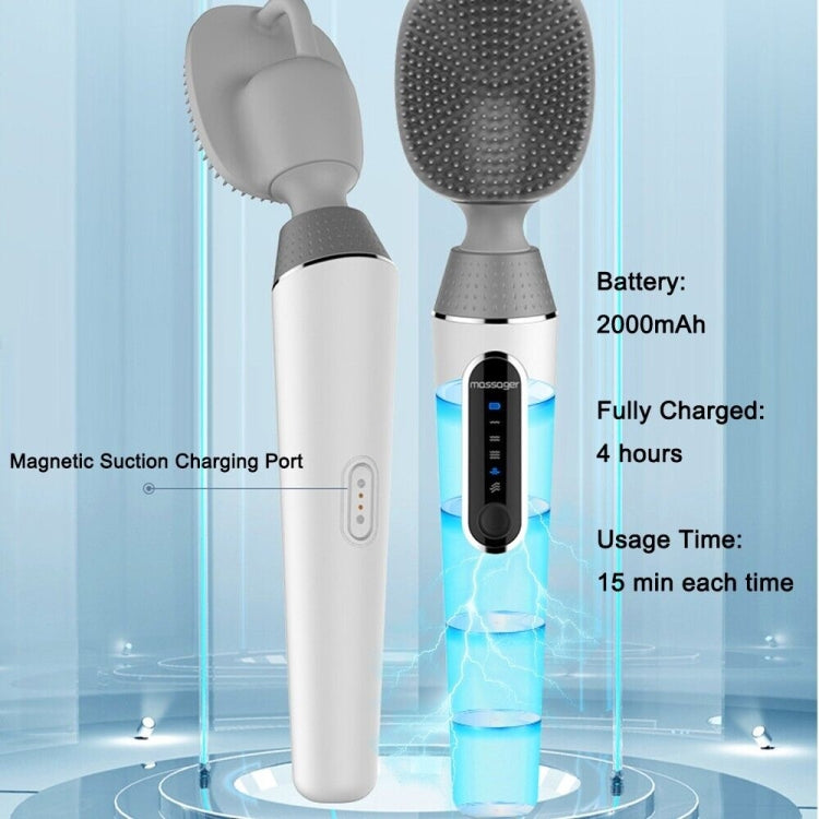 Elektrische Badebürste Silikon Vibration Langstiel Rücken Spa Dusche