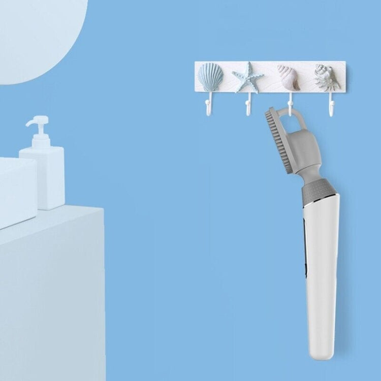 Elektrische Badebürste Silikon Vibration Langstiel Rücken Spa Dusche
