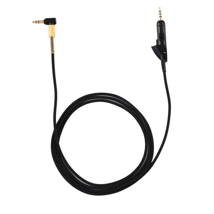 Für Boss QC15 Kopfhörer-Audiokabel geflochtenes Ersatzkabel, ZS0017 Schwarz