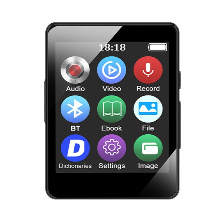 MP3 Musikplayer Bluetooth 5.0 E-Book Rekorder MP4 Walkman, Ohne Speicherkarte, 8GB, 16GB, 32GB, 64GB, 128GB