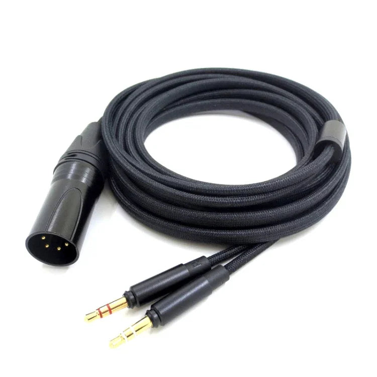 Für Beyer T1 (2./3. Generation) T5 / Amiro Balanced Kopfhörerkabel, 3,5mm+6,35mm Adapter, 4-Pin XLR Stecker