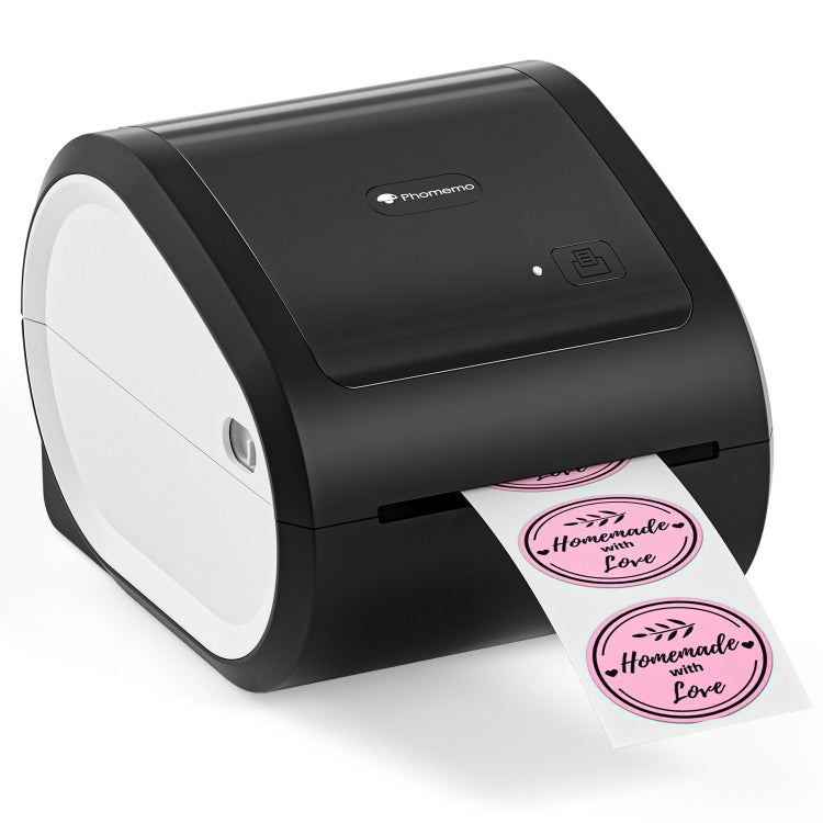 Phomemo D520-BT Bluetooth Thermodrucker für Versandetiketten Kabelloser Desktopdrucker für Barcode-Adressetiketten, US, EU