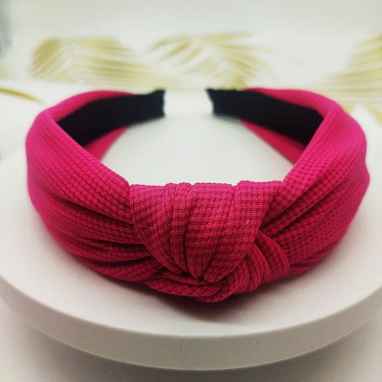 5 cm breites, einfarbiges Haarband aus gepresstem Haar