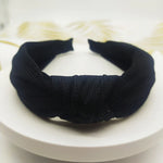 5 cm breites, einfarbiges Haarband aus gepresstem Haar