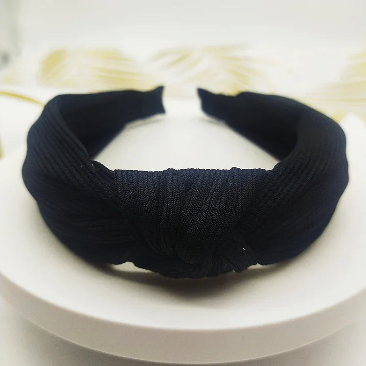5 cm breites, einfarbiges Haarband aus gepresstem Haar