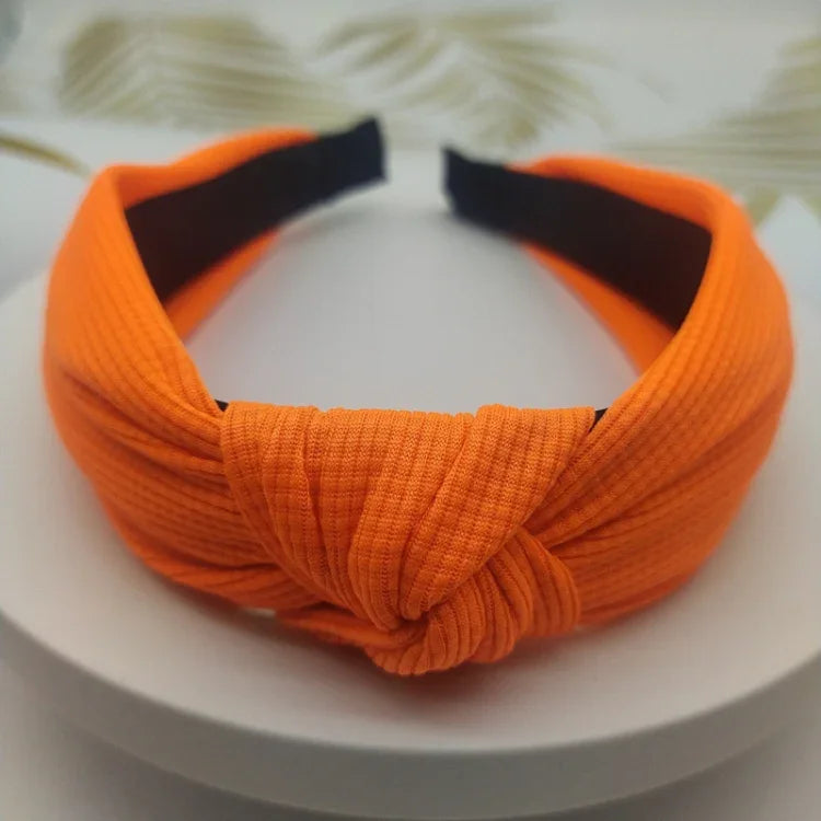 5 cm breites, einfarbiges Haarband aus gepresstem Haar