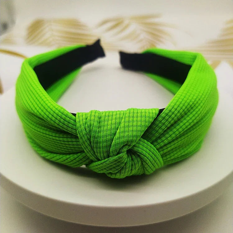 5 cm breites, einfarbiges Haarband aus gepresstem Haar