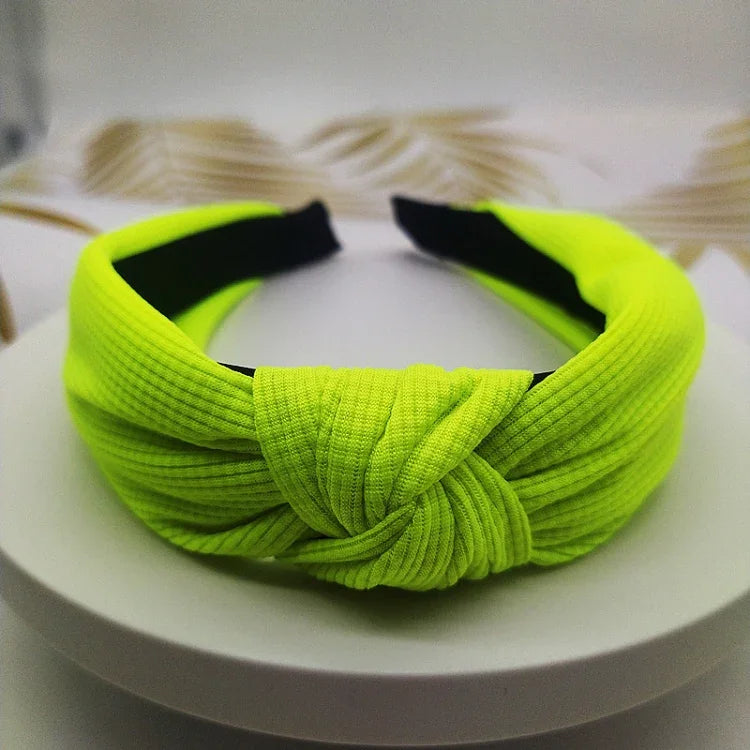 5 cm breites, einfarbiges Haarband aus gepresstem Haar