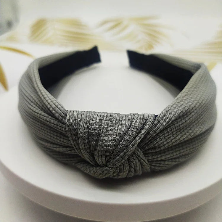 5 cm breites, einfarbiges Haarband aus gepresstem Haar