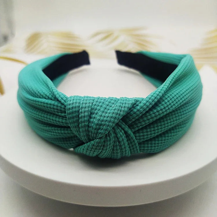5 cm breites, einfarbiges Haarband aus gepresstem Haar