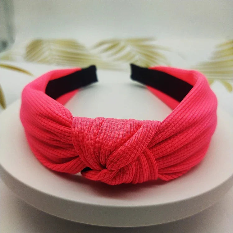 5 cm breites, einfarbiges Haarband aus gepresstem Haar