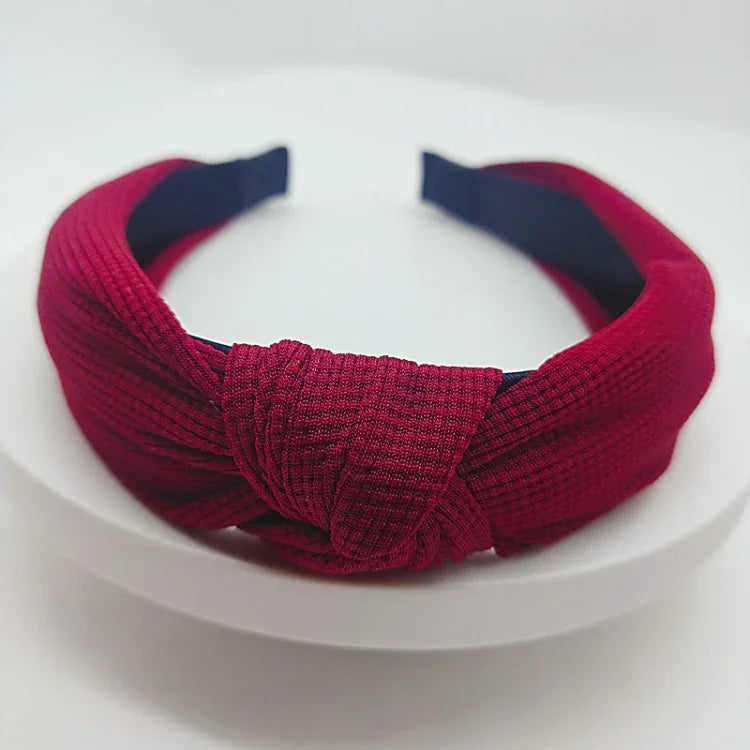 5 cm breites, einfarbiges Haarband aus gepresstem Haar