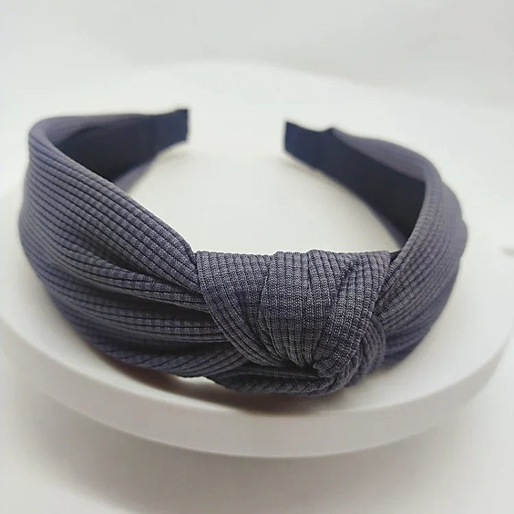 5 cm breites, einfarbiges Haarband aus gepresstem Haar