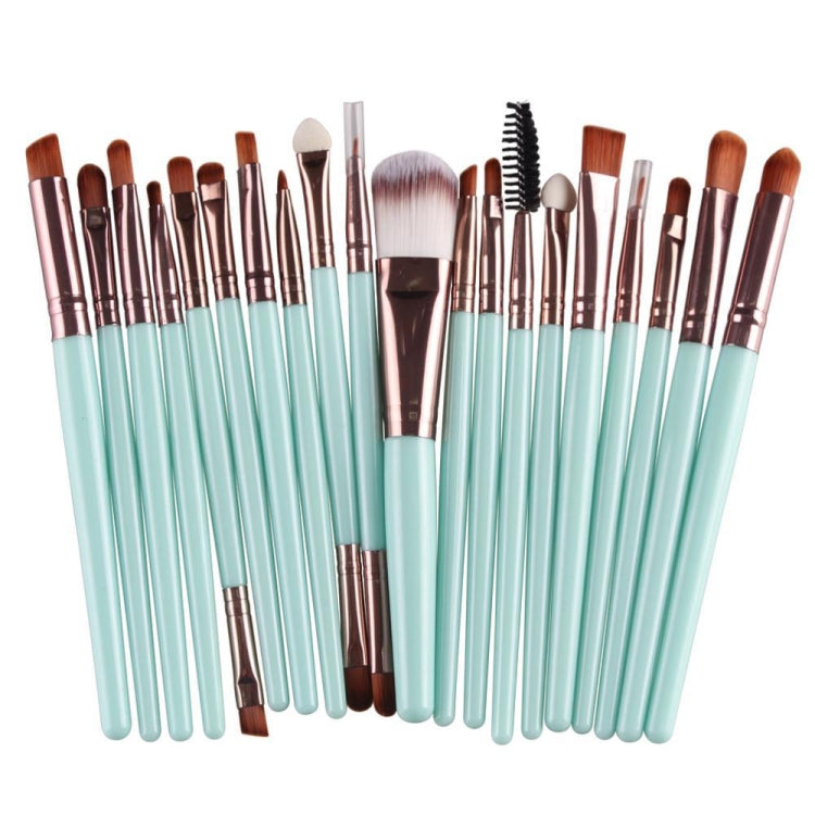 20-teiliges Make-up-Pinselset mit Holzgriffen, Farben: Kaffee, Gold+Schwarz, Schwarz+Weiß, Schwarz+Kaffee, Braun+Weiß, Gold+Rosa, Braun+Grün, Braun+Rosa, Braun+Schwarz, Gold+Weiß, Gold+Grün, Schwarz+Grün, Schwarz+Rosa, Braun+Lila ...