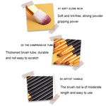 20-teiliges Make-up-Pinselset mit Holzgriffen, Farben: Kaffee, Gold+Schwarz, Schwarz+Weiß, Schwarz+Kaffee, Braun+Weiß, Gold+Rosa, Braun+Grün, Braun+Rosa, Braun+Schwarz, Gold+Weiß, Gold+Grün, Schwarz+Grün, Schwarz+Rosa, Braun+Lila ...