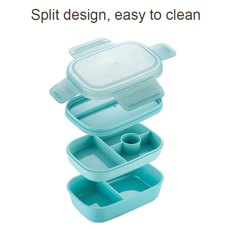 1900ML Große Kapazität Mikrowelle Kinder Versiegelte Fächer Lunchbox, Hellblau, Rosa, Hellgrün, Blau, Grün
