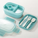 1900ML Große Kapazität Mikrowelle Kinder Versiegelte Fächer Lunchbox, Hellblau, Rosa, Hellgrün, Blau, Grün