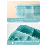 1900ML Große Kapazität Mikrowelle Kinder Versiegelte Fächer Lunchbox, Hellblau, Rosa, Hellgrün, Blau, Grün