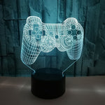 3D Game Handle Dreidimensionale Bunte LED-Lichter, Touch Schwarzer Sockel, Touch Rissiger Sockel, Touch Schwarzer Sockel + Fernbedienung, Touch Rissiger Sockel + Fernbedienung