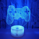 3D Game Handle Dreidimensionale Bunte LED-Lichter, Touch Schwarzer Sockel, Touch Rissiger Sockel, Touch Schwarzer Sockel + Fernbedienung, Touch Rissiger Sockel + Fernbedienung