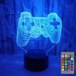 3D Game Handle Dreidimensionale Bunte LED-Lichter, Touch Schwarzer Sockel, Touch Rissiger Sockel, Touch Schwarzer Sockel + Fernbedienung, Touch Rissiger Sockel + Fernbedienung