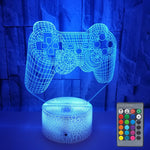 3D Game Handle Dreidimensionale Bunte LED-Lichter, Touch Schwarzer Sockel, Touch Rissiger Sockel, Touch Schwarzer Sockel + Fernbedienung, Touch Rissiger Sockel + Fernbedienung