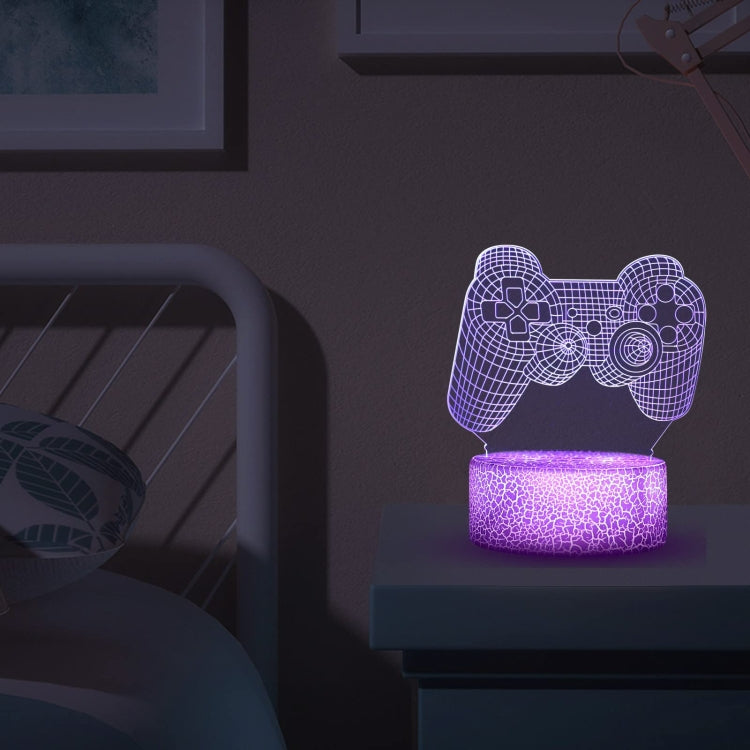 3D Game Handle Dreidimensionale Bunte LED-Lichter, Touch Schwarzer Sockel, Touch Rissiger Sockel, Touch Schwarzer Sockel + Fernbedienung, Touch Rissiger Sockel + Fernbedienung