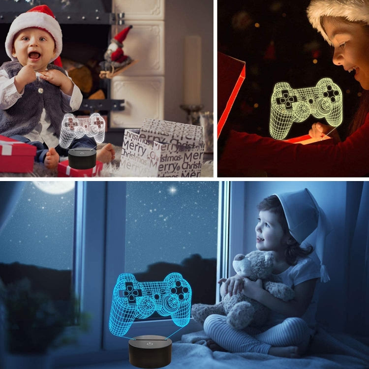 3D Game Handle Dreidimensionale Bunte LED-Lichter, Touch Schwarzer Sockel, Touch Rissiger Sockel, Touch Schwarzer Sockel + Fernbedienung, Touch Rissiger Sockel + Fernbedienung