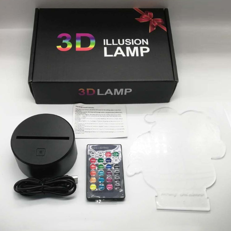 3D Game Handle Dreidimensionale Bunte LED-Lichter, Touch Schwarzer Sockel, Touch Rissiger Sockel, Touch Schwarzer Sockel + Fernbedienung, Touch Rissiger Sockel + Fernbedienung