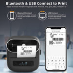 Phomemo M220 Schmuck- und Kleidungsetiketten Bluetooth Thermoetikettendrucker, M220