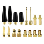 SV/AV/DV Fahrradventil Adapter Set Fahrradballpumpe Zubehör, 15 in 1, 24 in 1 mit Leder Ring, 25 in 1, 24 in 1, 32 in 1, 16 in 1, 10 in 1, 3 Sets 3 in 1, 12 in 1, 3 Sets 5 in 1, 3 Sets 4 in 1, 3 Sets 4 in 1 Gold, 14 in 1, 16 in 1 mit Aufteilbox