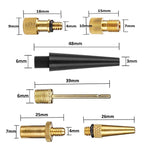 SV/AV/DV Fahrradventil Adapter Set Fahrradballpumpe Zubehör, 15 in 1, 24 in 1 mit Leder Ring, 25 in 1, 24 in 1, 32 in 1, 16 in 1, 10 in 1, 3 Sets 3 in 1, 12 in 1, 3 Sets 5 in 1, 3 Sets 4 in 1, 3 Sets 4 in 1 Gold, 14 in 1, 16 in 1 mit Aufteilbox