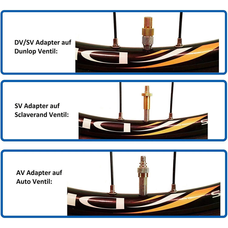SV/AV/DV Fahrradventil Adapter Set Fahrradballpumpe Zubehör, 15 in 1, 24 in 1 mit Leder Ring, 25 in 1, 24 in 1, 32 in 1, 16 in 1, 10 in 1, 3 Sets 3 in 1, 12 in 1, 3 Sets 5 in 1, 3 Sets 4 in 1, 3 Sets 4 in 1 Gold, 14 in 1, 16 in 1 mit Aufteilbox
