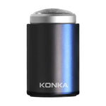 KONKA Mini Tragbarer Rasierer Outdoor Wasserdichter Herrenrasierer, Schwarz, Schwarz+1 Klingenaufsatz, Schwarz+3 Klingenaufsätze