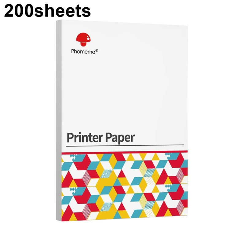 Für Phomemo M08F 200 Blatt Thermopapier Kompatibel mit MR.IN Brother Pocket Jet / MT800, A4 Thermopapier, Gefaltetes A4 Thermopapier, Brief Thermopapier, Gefaltetes Brief Thermopapier