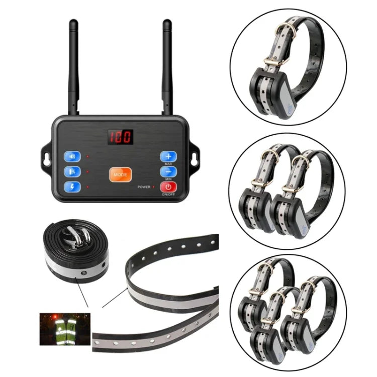 2-in-1-Haustier-Funkzaun mit Bellkontrolle und intelligentem Hundetrainer, 1 für 1, 1 für 2, 1 für 3