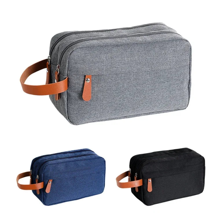 Doppellagige Reise-Kulturtasche für Herren, Reiseaccessoires, tragbare, feuchtigkeitsbeständige Tasche