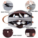 Doppellagige Reise-Kulturtasche für Herren, Reiseaccessoires, tragbare, feuchtigkeitsbeständige Tasche