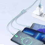 ROMOSS CB25 3 in 1 3,5A 8 Pin + Micro USB + Typ C/USB-C Kabel, 1m, 1,5m