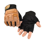Outdoor Riding Balance Wheel Skating Military Training Children Half-Finger Gloves, M, L