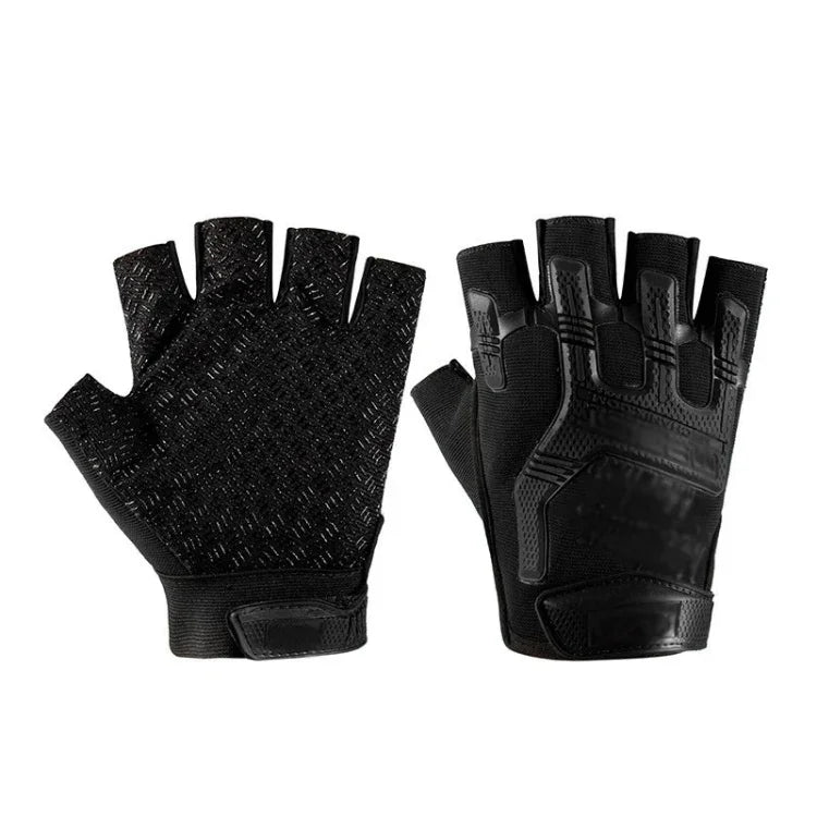 Rutschfeste Silikon-Halbfingerhandschuhe für Outdoor-Sportarten, Einheitsgröße