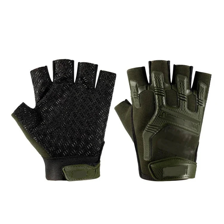 Rutschfeste Silikon-Halbfingerhandschuhe für Outdoor-Sportarten, Einheitsgröße