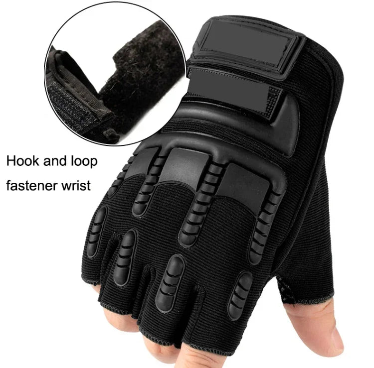 Rutschfeste Silikon-Halbfingerhandschuhe für Outdoor-Sportarten, Einheitsgröße