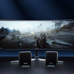 Havit A20 Plus Bunter Umgebungslicht-Kabelcomputer-Audio-Stereo-Surround-Sound-Lautsprecher, Schwarz, Bluetooth-Version