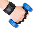 Hantel-Klimmzugstange Anti-Hornhaut Anti-Rutsch Handgelenk-Fitness-Vierfingerhandschuhe, M, L, XL