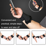 Hantel-Klimmzugstange Anti-Hornhaut Anti-Rutsch Handgelenk-Fitness-Vierfingerhandschuhe, M, L, XL