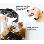 Wiederaufladbarer, wasserdichter Smart-Hundetrainer mit Farbbildschirm und Bellstopper