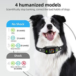 Wiederaufladbarer, wasserdichter Smart-Hundetrainer mit Farbbildschirm und Bellstopper