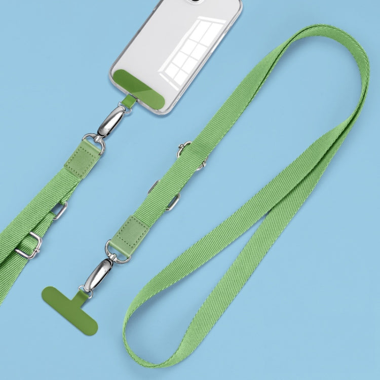 Handy Messenger Lanyard verstellbarer breiter Halsriemen, Matcha Grün, Edelstein Blau, Dunkellila, Orange, Silber, Klassisch Schwarz